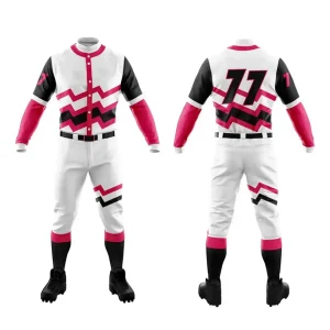 white black and red panels custom sublimation baseball uniform speedo 200 gsm fabric white background