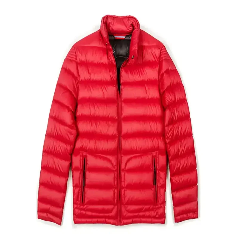 red color jacket with white background designed by jackets manufacturers in Pakistan
