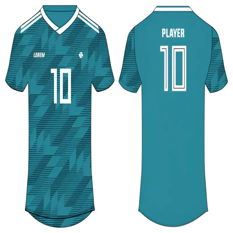 green color custom soccer kit with white background manufactured by a football kit supplier